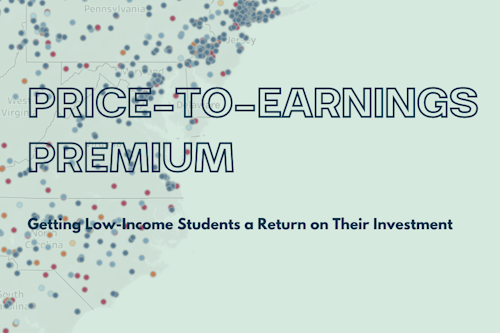 PRICE TO EARNINGS PREMIUM Low Income Visualization Header